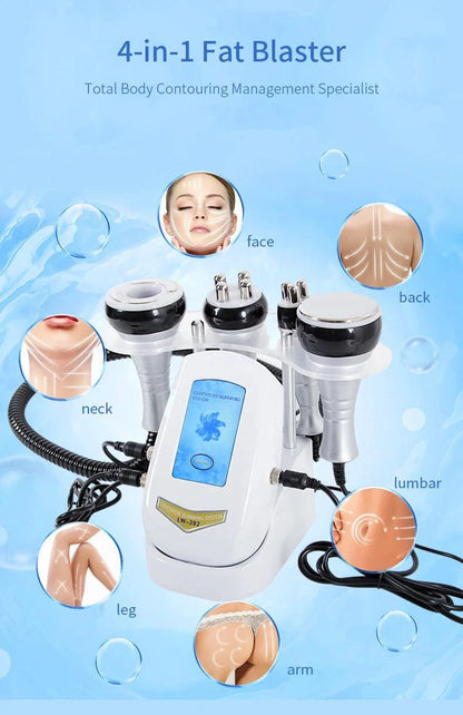 40K 4IN1 Cavitation Body Slimming Machine Beauty Device Facial Massager Skin Tighten Face Lifting Vacuum Suction - MANDOTOS