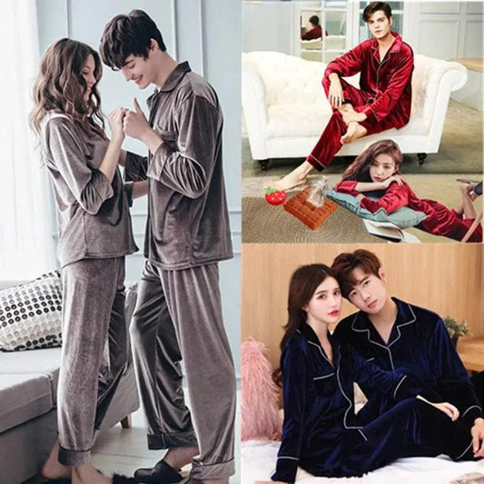 Gold velvet pajamas - MANDOTOS