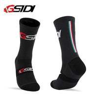 Mandotos Gsidi high-quality compression cycling socks for men and women, ideal for outdoor biking and professional sports running.