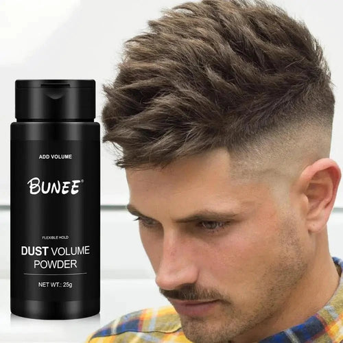 MANDOTOS hair styling powder for oil control and volume boost, ideal for fluffy, long-lasting hair styling for men and women.