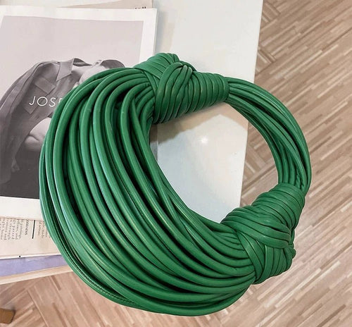 Handbags for Women 2025 New in Gold Luxury Designer Brand Handwoven Noodle Bags Rope Knotted Pulled Hobo Silver Evening Clutch - MANDOTOS