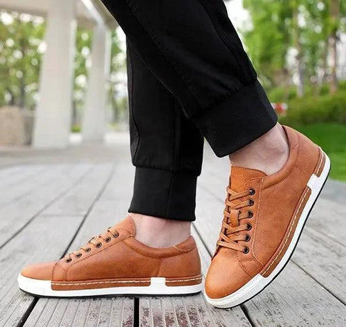 Handmade Men Shoes Casual Trainer Closed - MANDOTOS