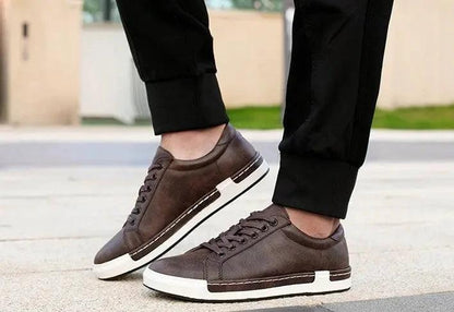 Handmade Men Shoes Casual Trainer Closed - MANDOTOS