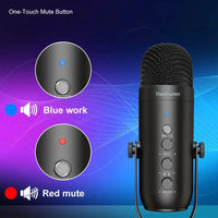 Mandotos Haomuren USB streaming podcast microphone kit with adjustable microphone, pop filter, and desktop stand for high-quality audio recording.