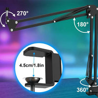 Mandotos Haomuren USB streaming podcast microphone kit with microphone, pop filter, and stand for high-quality audio recording.