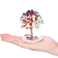 Mandotos Harmony Energy Feng Shui Trees, decorative green plants with natural wood trunks and vibrant leaves for positive energy.