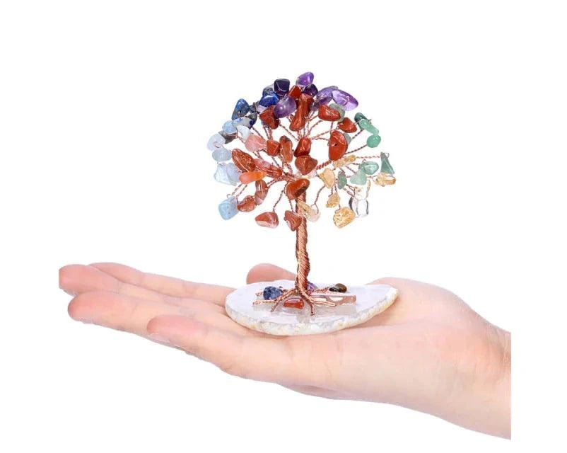 Mandotos Harmony Energy Feng Shui Trees, decorative green plants with natural wood trunks and vibrant leaves for positive energy.