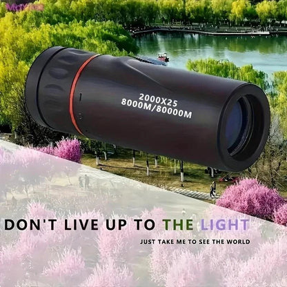 HD Monocular Telescope 2000X25 - Compact Portable for Outdoor Activities - MANDOTOS