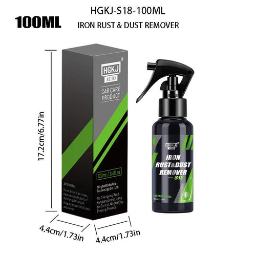 MANDOTOS Car Paint and Wheel Iron Particles Powder Cleaning Spray used on metal surfaces and auto rims for rust and dust removal.