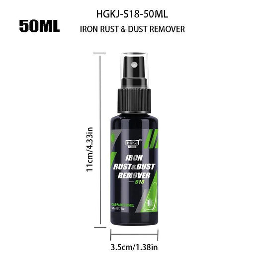 MANDOTOS HGKJ car paint and wheel iron particles powder cleaner spray removing rust and dust from metal surfaces and auto rims.