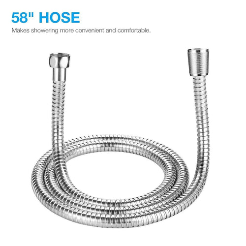 High-Pressure 5-Mode Handheld Shower with Hose - MANDOTOS
