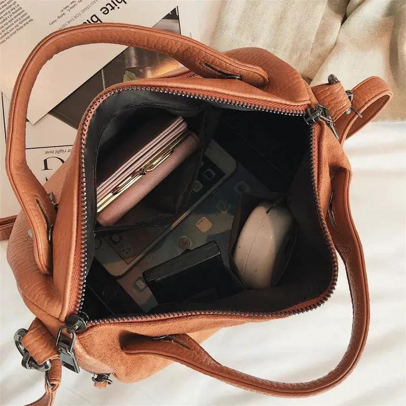 High Quality Big Casual Tote Female Shoulder Bag Soft Bolsas - MANDOTOS