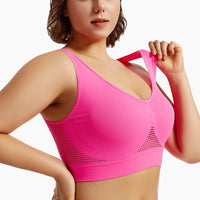 Mandotos high-strength anti-sag sports bra for women, designed for yoga and running, with supportive fit and breathable fabric.