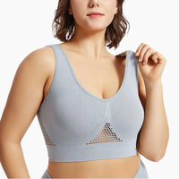 Mandotos high-strength anti-sag sports bra for women's yoga and running, with supportive fit and moisture-wicking fabric.