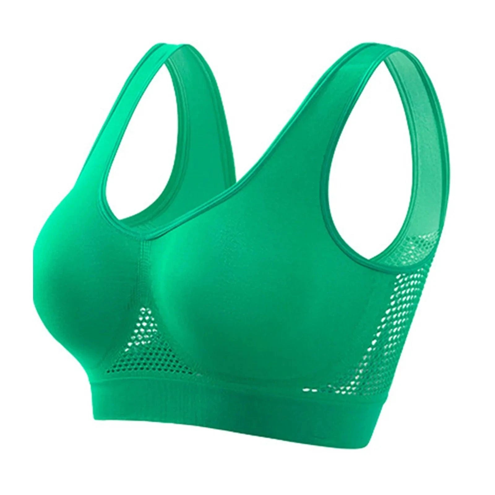 Mandotos high-strength anti-sag sports bra for women, designed for yoga and running, with supportive fit and breathable fabric.