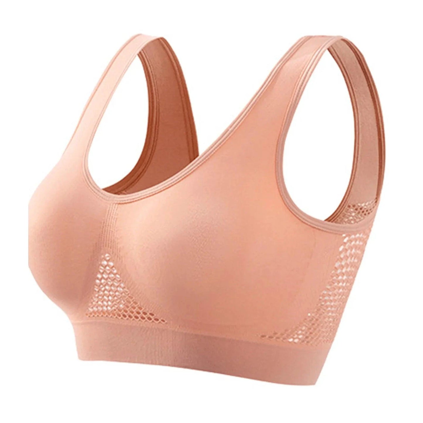 Mandotos high-strength anti-sag sports bra for women, ideal for yoga and running, with supportive design and comfortable fit.