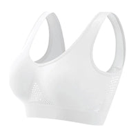 Mandotos high-strength anti-sag sports bra for women, designed for yoga and running, with supportive fit and moisture-wicking fabric.