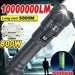 High Strong Power Led Flashlights 2000LM Tactical Torch with Display Light USB Charging Camping Fishing Emergency Zoom Lantern MANDOTOS