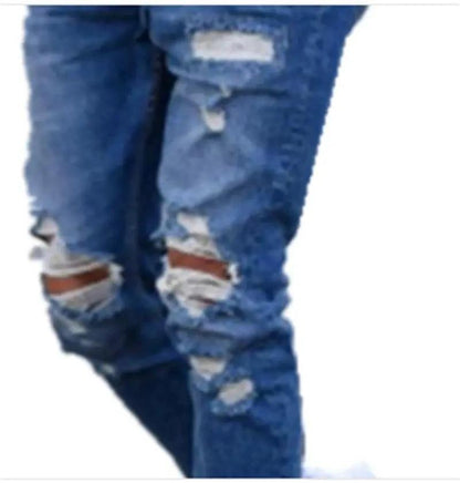 Hole men''s jeans - MANDOTOS
