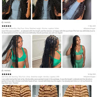 Mandotos 20-inch human hair braiding bundle with deep wave highlight in P4/27 for natural, textured hairstyles.