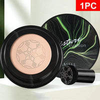 Mandotos HydraGlow Moisture Foundation in a compact bottle, showcasing its waterproof formula and suitability for all skin tones.