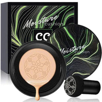 Mandotos HydraGlow Moisture Foundation in a bottle, showcasing its waterproof formula and suitability for all skin tones.