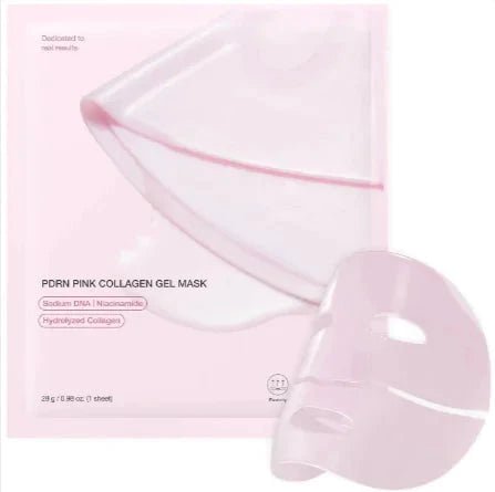 Mandotos Hydrating Collagen Facial Mask with nourishing ingredients, shown on a skincare display with a clean, white background.