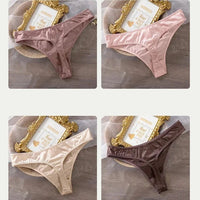 Ice Silk Panties Women Lingerie Underwear Low Waist Seamless Quick-drying Skin-friendly Breathable Briefs Women Intimates Brief MANDOTOS