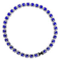 Mandotos Illumina tennis chain with clustered stones and radiant embellishments, showcasing elegant jewelry design.