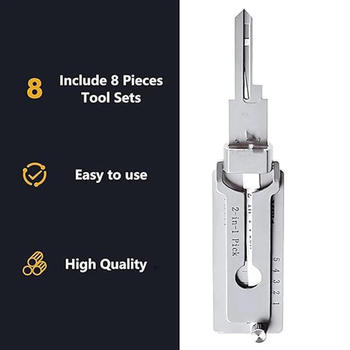 1-4pcs SS001 Key Decoder Tool Pickup Hand Tool Stainless Steel Precision Tool O-ring Pickup Kit Maintenance Repair Kit ﻿ - MANDOTOS INTERNATIONAL