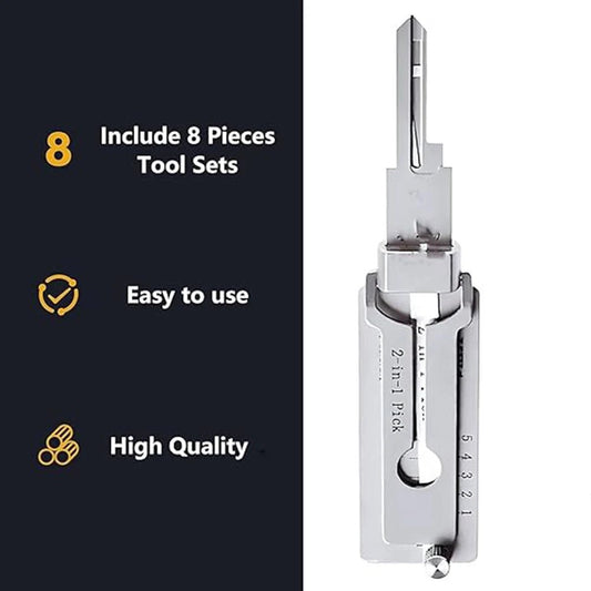 1-4pcs SS001 Key Decoder Tool Pickup Hand Tool Stainless Steel Precision Tool O-ring Pickup Kit Maintenance Repair Kit ﻿ - MANDOTOS INTERNATIONAL