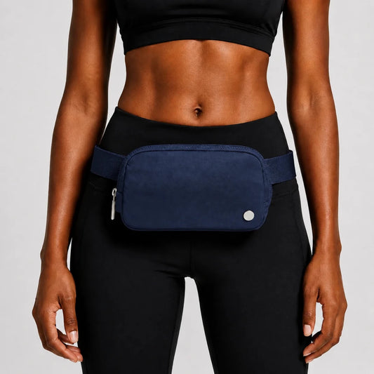 Mandotos International 1L breathable women's fanny pack ideal for travel and outdoor activities, featuring adjustable strap and lightweight design.