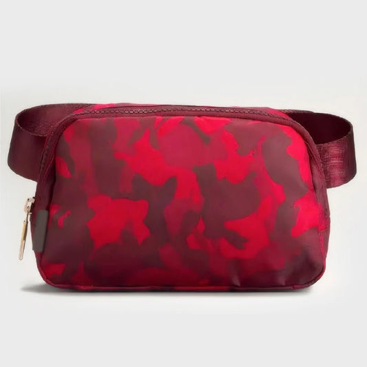 Mandotos International 1L breathable women’s fanny pack, ideal for travel and outdoor activities, shown in a practical design.