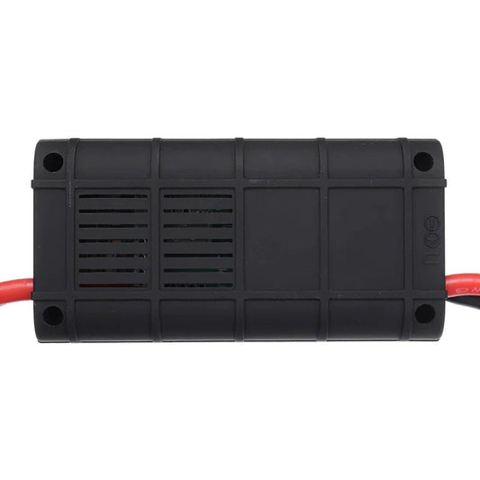 MANDOTOS INTERNATIONAL 200A DC LCD Power Analyzer for RC batteries and solar systems showing digital display and connection ports.