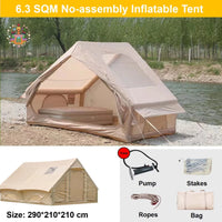 2025 NEW LA Large Luxury Outdoor Family Waterproof Durable Airtight House Travel Air Inflatable Tent for Camping - MANDOTOS INTERNATIONAL