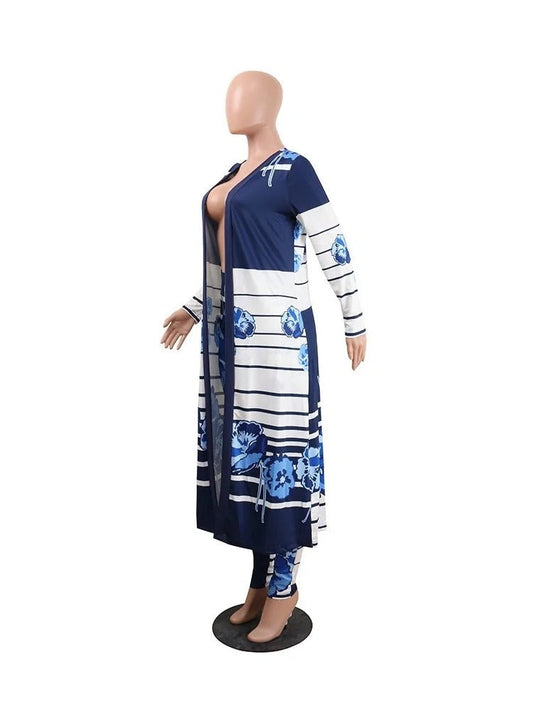 Mandotos International 2025 women's two-piece cardigan set, casual and sexy outfit, featuring a coordinated cardigan and matching top.