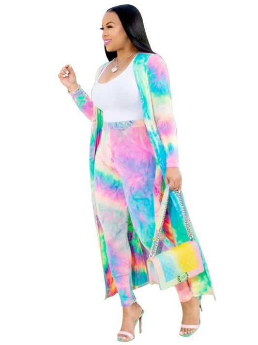 Mandotos International 2025 women's two-piece cardigan set, casual and sexy outfit with a stylish cardigan and matching top.