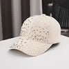 Sparkle rhinestone studded adjustable baseball cap for women and men, sporty outdoor sun hat with bling detail by MANDOTOS INTERNATIONAL