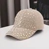 Sparkle rhinestone studded adjustable baseball cap for women and men, outdoor sun hat with sport and dad hat style by MANDOTOS INTERNATIONAL