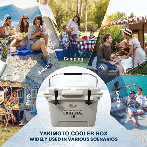 Mandotos International 20L classic rotomolded portable cooler box for travel, camping, fishing, sports, and home use.