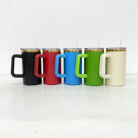 20oz Stainless Steel Tumbler with Detachable Handle - US Warehouse, Set of 20 - MANDOTOS INTERNATIONAL