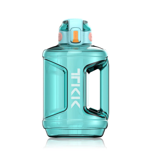 Mandotos International 2L BPA-free Tritan water bottle with custom logo and straw, ideal for gym hydration.