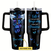 40 oz Stainless Steel Vacuum Travel Mug with Handle - MANDOTOS INTERNATIONAL