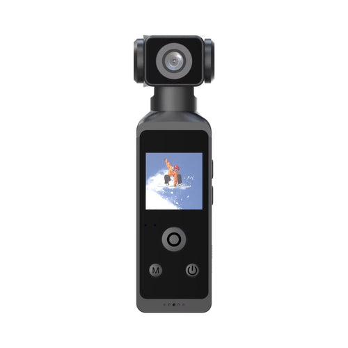 Mandotos International 4K Vlog Camera with 270° rotatable lens and waterproof case for versatile videography.
