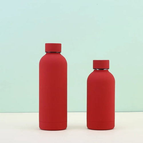 Mandotos International 500ml stainless steel insulated sports water bottle with a leak-proof lid and ergonomic design