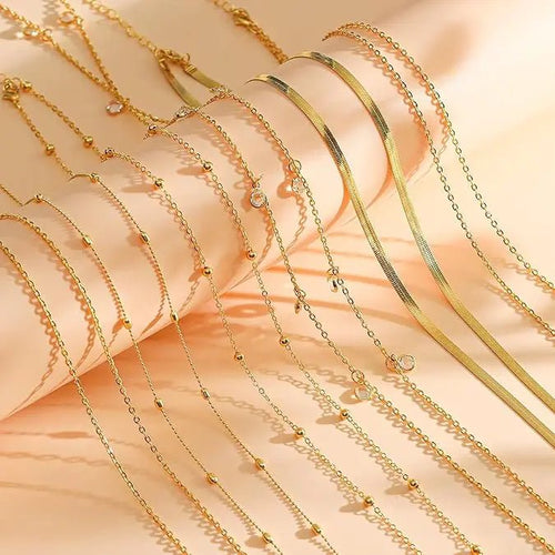 8Pcs Waist Chain 18K Gold Plated Belly Belt Chains Sexy Bikini Beaded Sequin CZ Coin Body Chain Jewelry Accessories Adjustable - MANDOTOS INTERNATIONAL