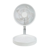Rechargeable Outdoor Standing Fan with Remote, Adjustable Height, 4-Speed, LED Light, Power Bank, Portable for Home & Travel - MANDOTOS INTERNATIONAL