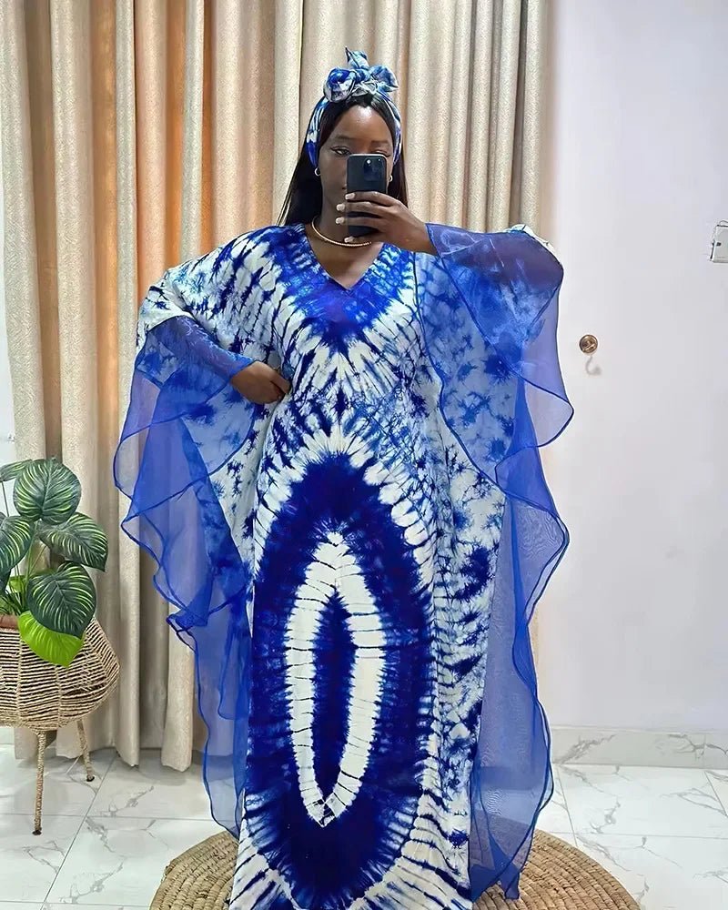African Dashiki Ankara Maxi Long Dress Women's Traditional Clothing - MANDOTOS INTERNATIONAL