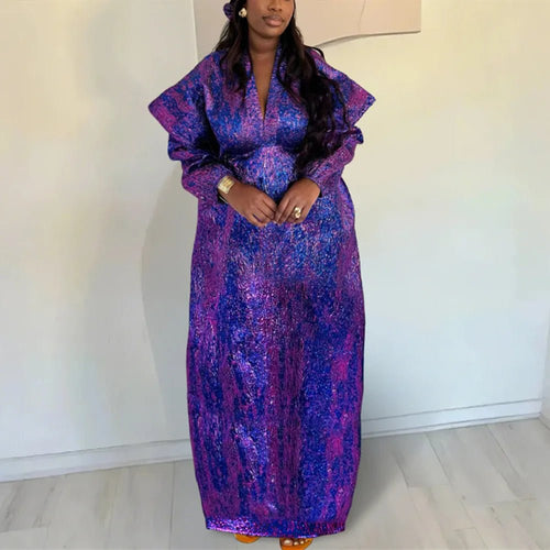 Mandotos International African women’s traditional dress, vibrant Ankara dashiki gown with long maxi style and Muslim kaftan design.