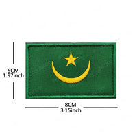 African Flags & Badges Embroidery Patches: Morocco, Nigeria, Gabon, Libya, Namibia - MANDOTOS INTERNATIONAL